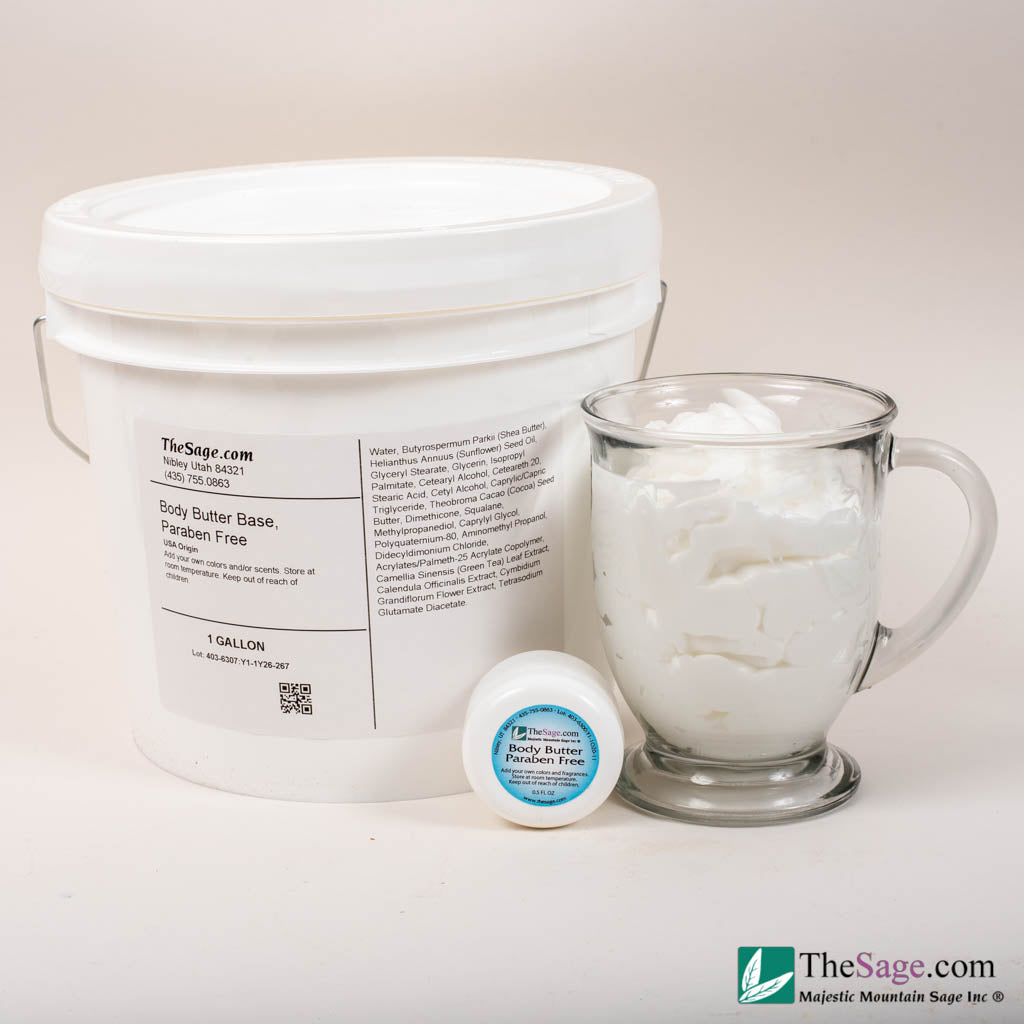 Body Butter Base, Paraben Free Majestic Mountain Sage, Inc.