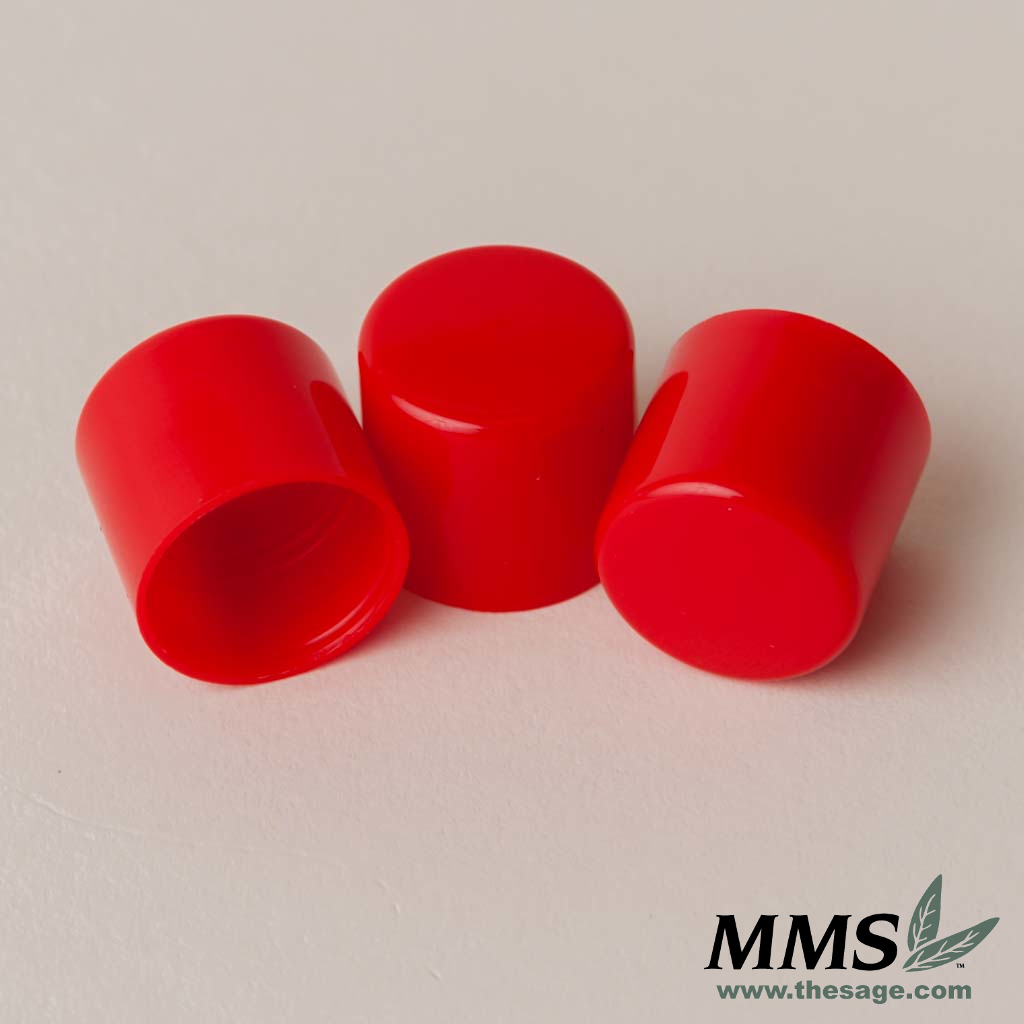Tube Caps, Red 10 pack
