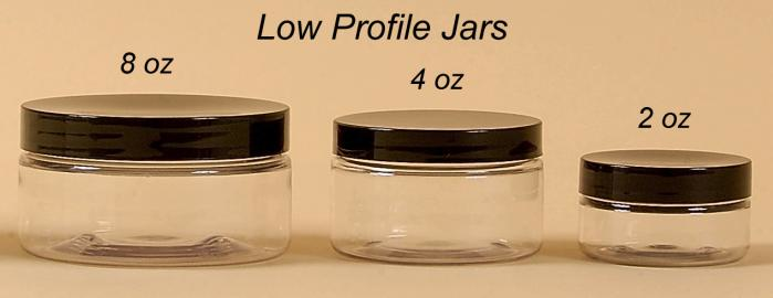 4 oz Clear PET Low Profile Jar Size 70 10 pack