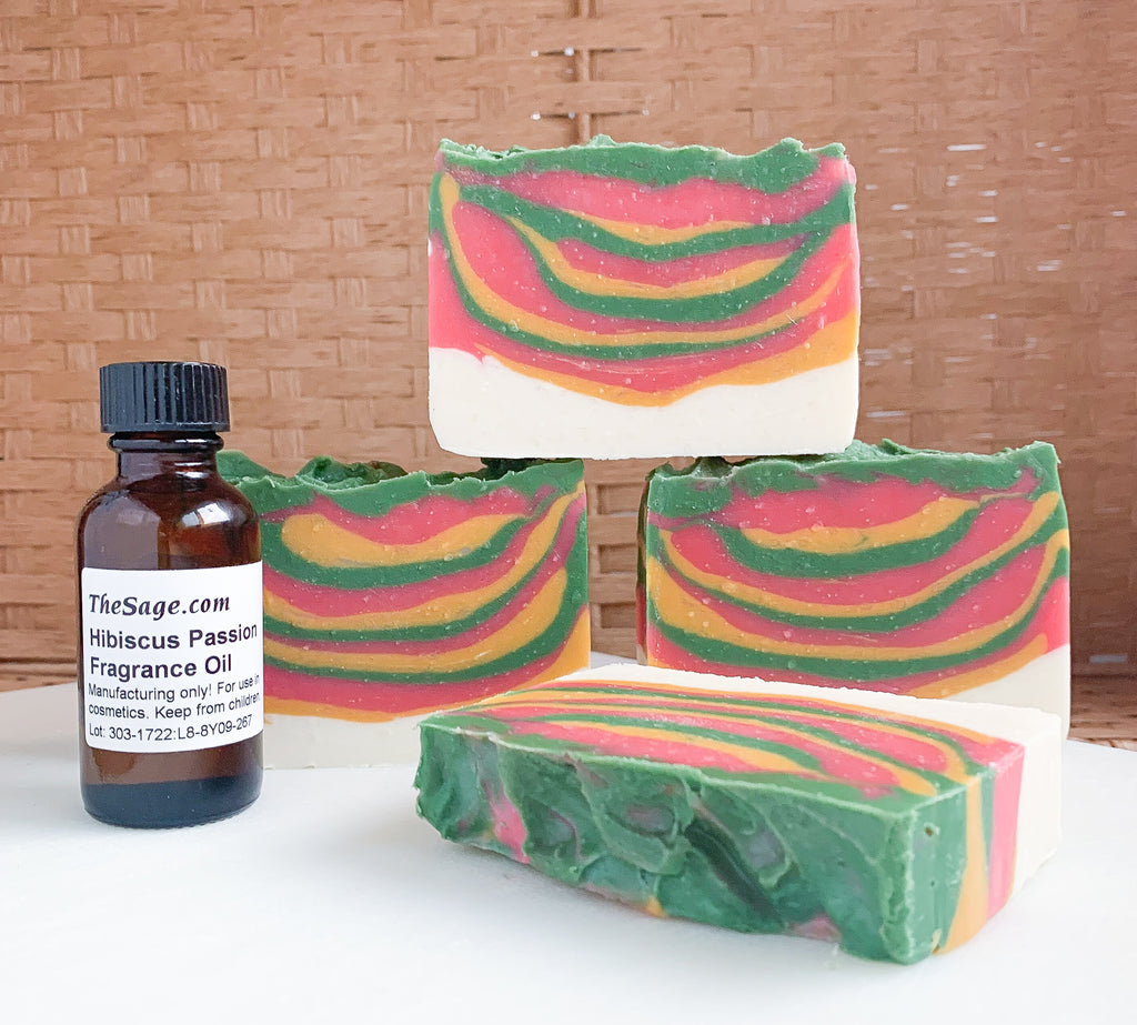 Hibiscus Passion Tiger Stripe Soap