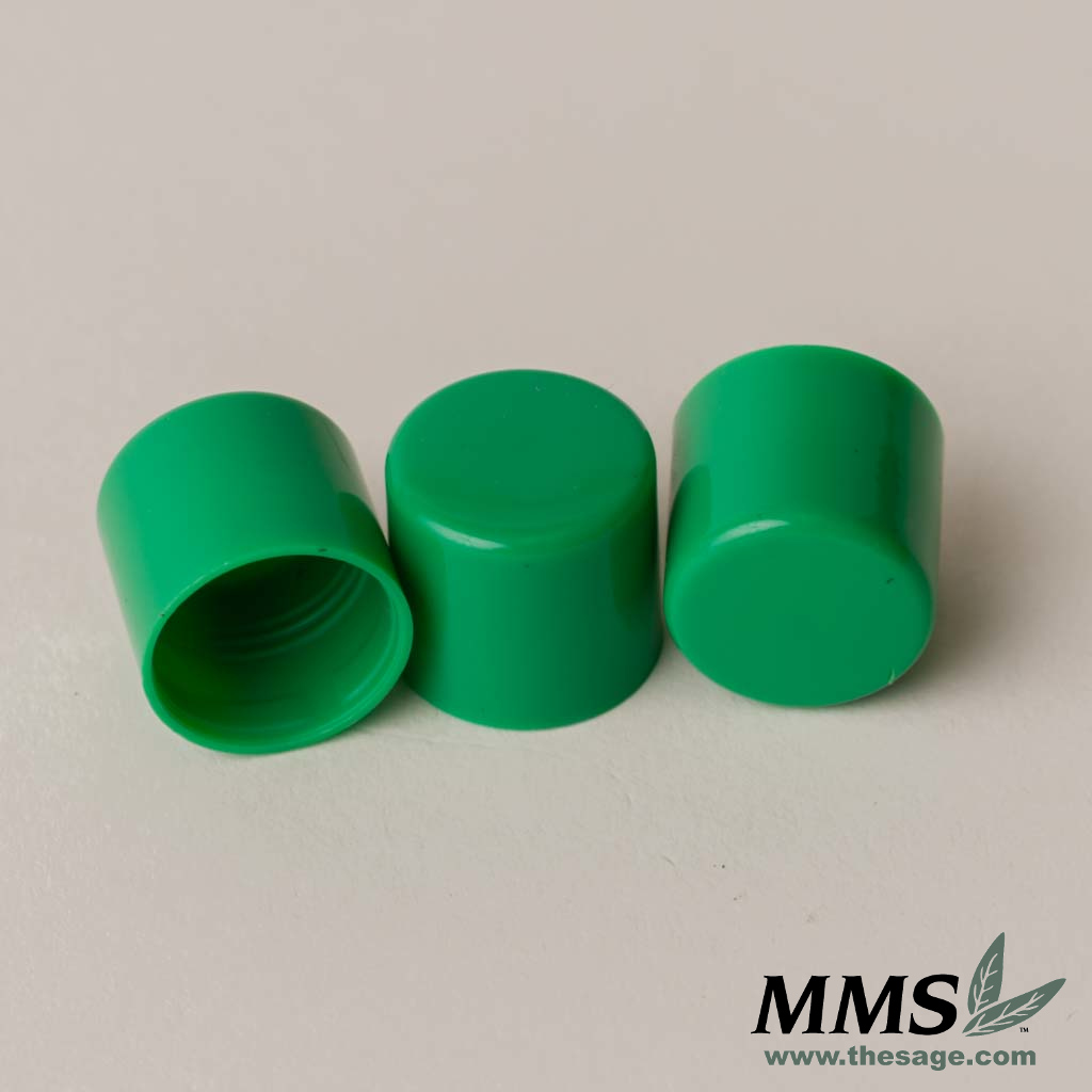 Tube Caps, Green 10 pack