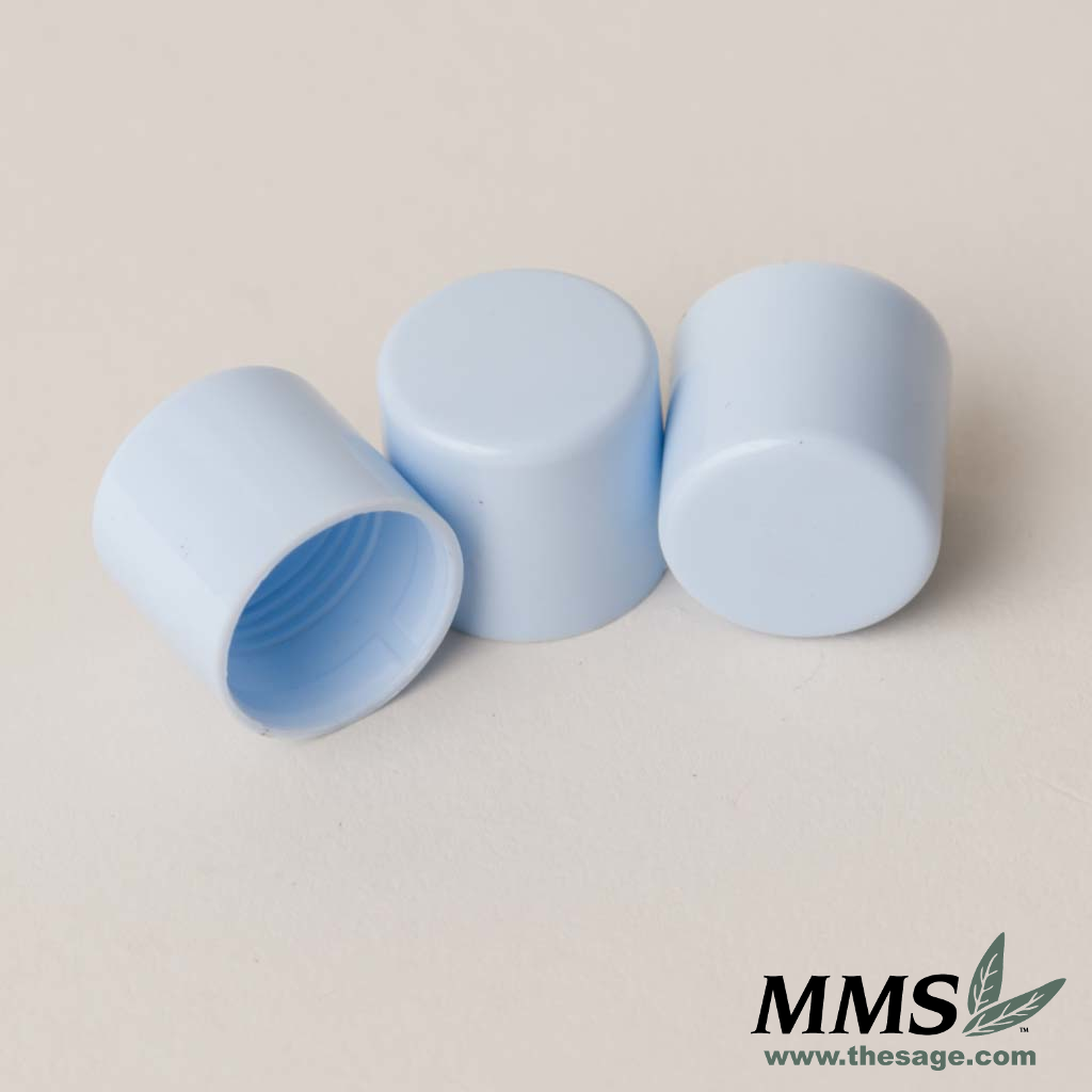 Tube Caps, Baby Blue 10 pack