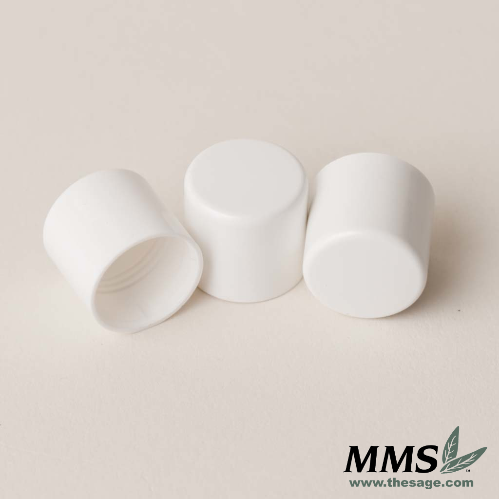 Tube Caps, White 10 pack