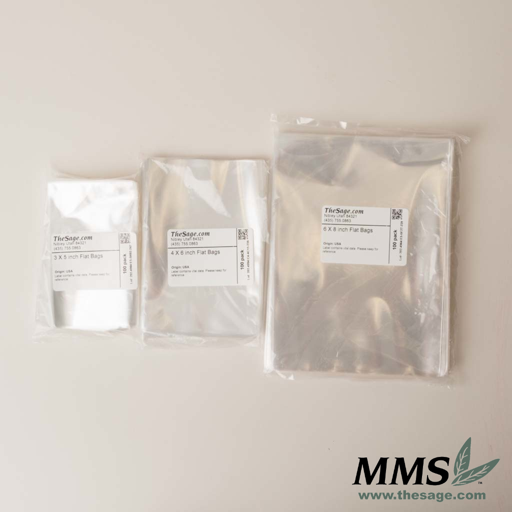 Flat Cellophane Bags – Majestic Mountain Sage, Inc.