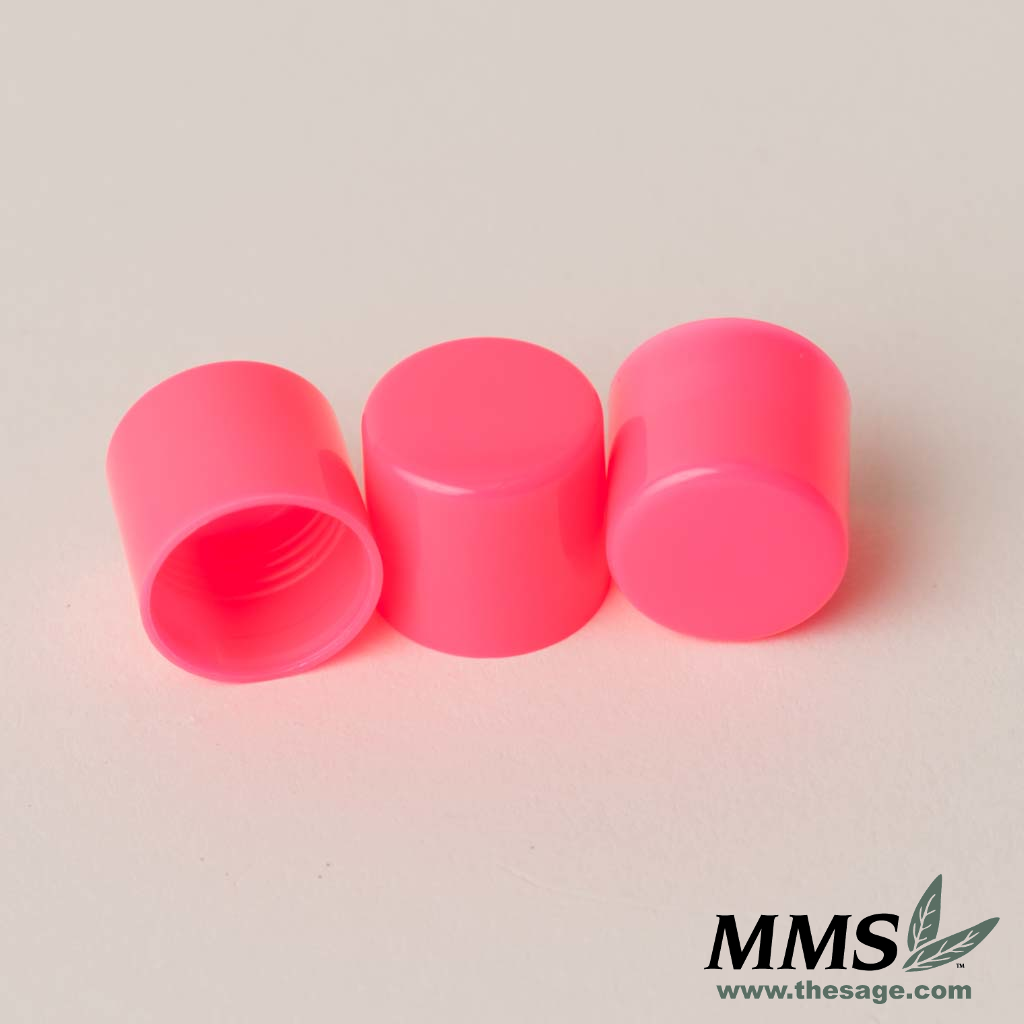 Tube Caps, Neon Pink 10 pack