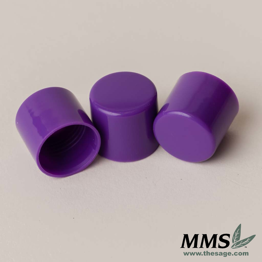 Tube Caps, Purple 10 pack