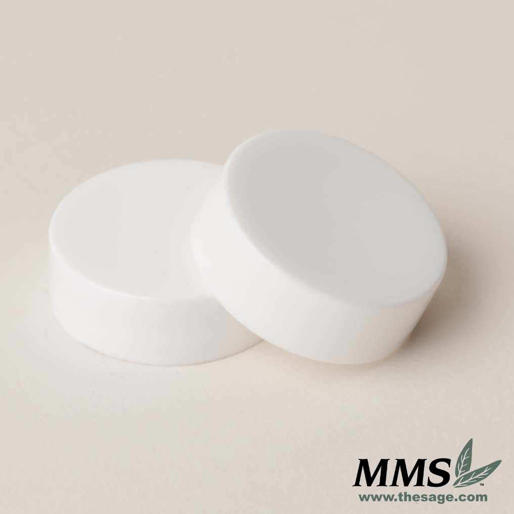 Lip Balm Caps Size 33, White 10 pack